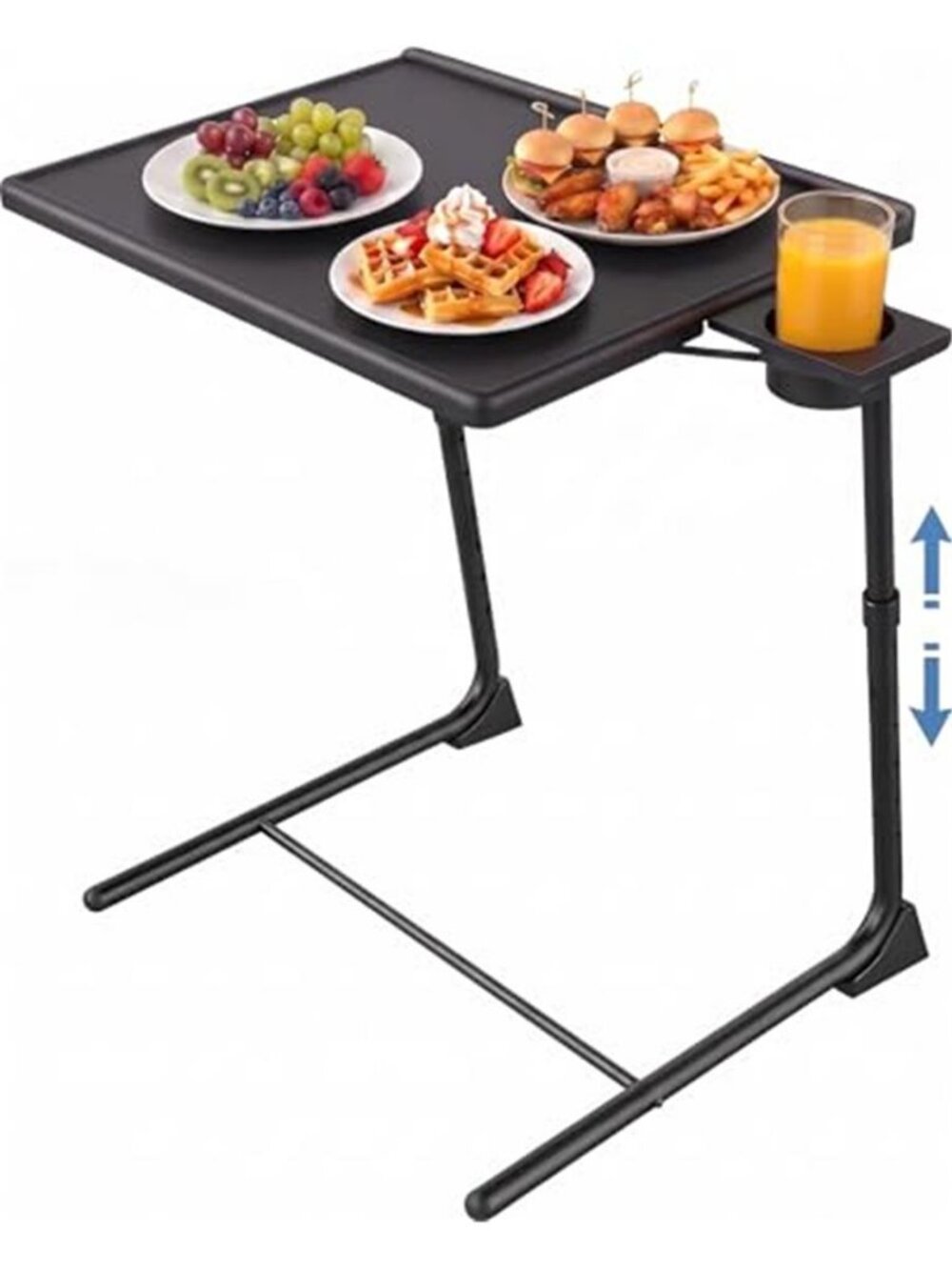 Adjustable TV Tray Table - Foldable TV Tray with 6 Height & 3 Tilt Angle